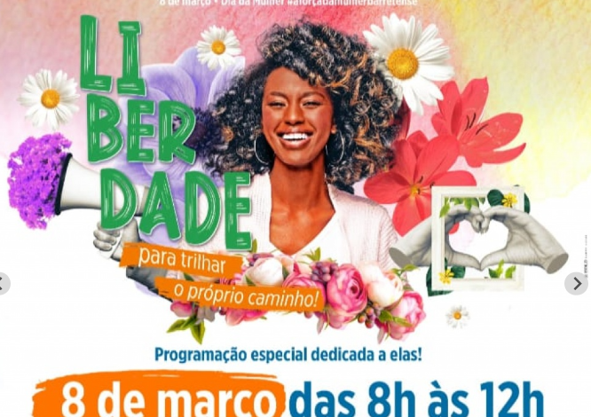 programação especial para dia internacional da Mulher