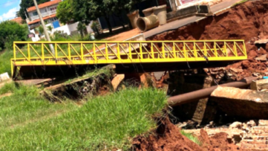 Reconstrução da ponte em Barretos