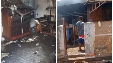 Incêndio acontece em casa na cidade de Olímpia