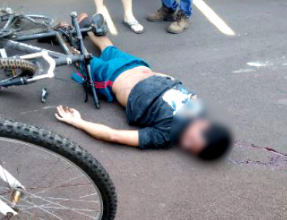 Acidente na Avenida 7