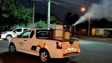 Nebulização noturna em Olímpia