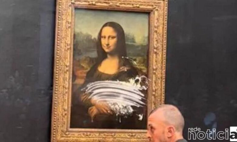 Quadro de Monalisa sofre tentativa de vandalismo