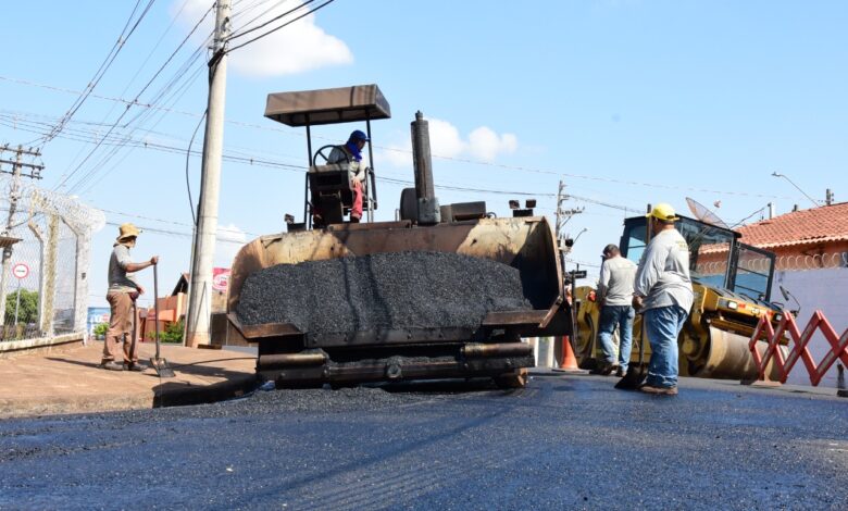 Nova etapa de recapeamento asfáltico em Barretos