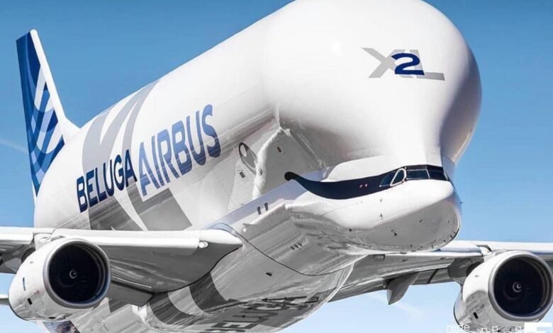 Conheça o avião Beluga que chegou ao Brasil pela primeira vez