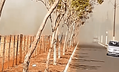 Incêndio preocupa moradores em Guaíra