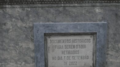 Caixa que continha objetos desde 1922