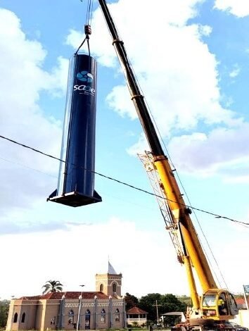 Saae realiza a troca da Caixa de Água Elevada no Ibitú, após 35 anos