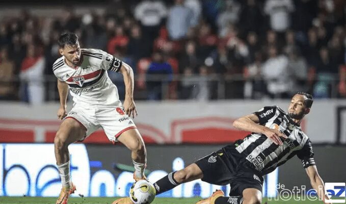 São Paulo vacila no fim e fica no empate com o Atlético-MG no Morumbi