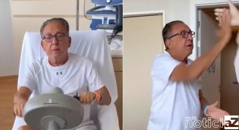 Galvão Bueno está internado com Covid-19