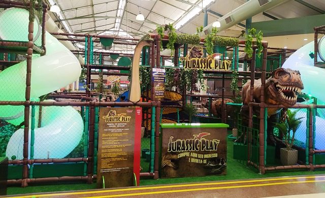 O North Shopping recebe o "Jurassic Play", atração inspirada no filme "Jurassic World: Dominion", voltado para crianças, com réplicas de dinossauros