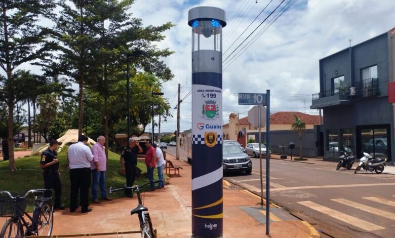Totens de Monitoramento e Segurança são instalados em Guaíra