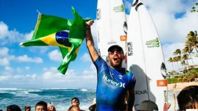 Filipe Toledo garante a primeira vitória do Brasil no Mundial de Surf