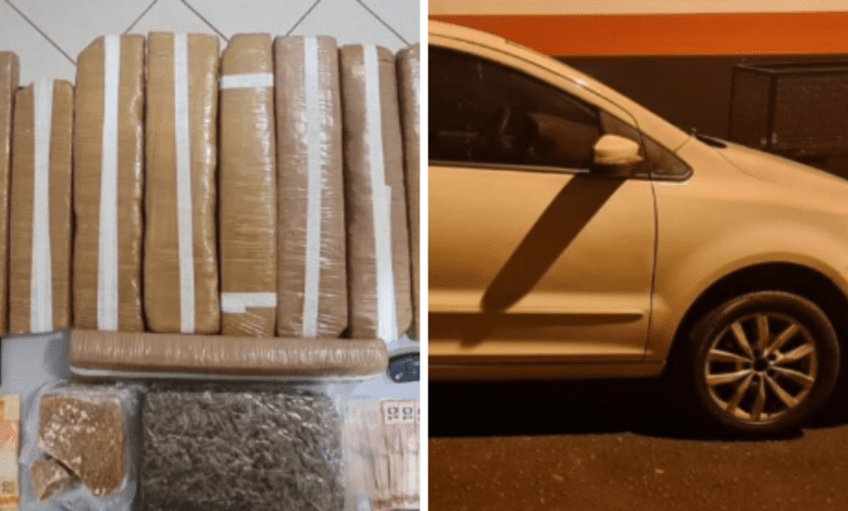 Dois veículos utilizados para transporte de drogas foram detidos pela Polícia Dois veículos utilizados para transporte de drogas foram detidos pela Polícia