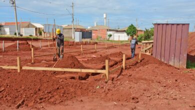 Obra da UBS do bairro Vida Nova entra na fase de fundação