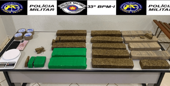 Polícia prende homens com 15 kg de maconha em Olímpia