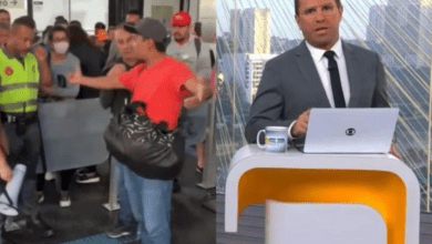 Vídeo – Homem xinga Globo ao vivo e Bocardi se revolta