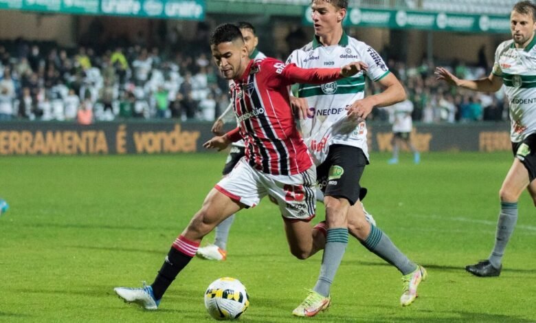 São Paulo empata com o Coritiba pela terceira rodada do Brasileirão