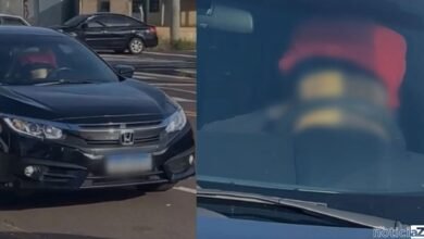 VÍDEO - Casal é flagrado fazendo sexo dentro de carro estacionado