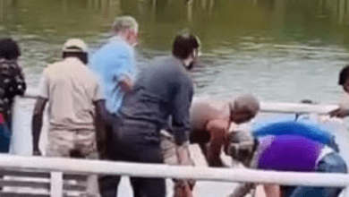 Mulher é socorrida após quase se afogar no Lago Maracá