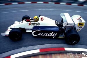 Senna no GP de Mônaco pela Toleman.