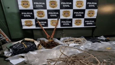 Prisão de suspeitos de queima de fiação em residência