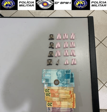 PM detém jovem e apreende cocaína em Olímpia