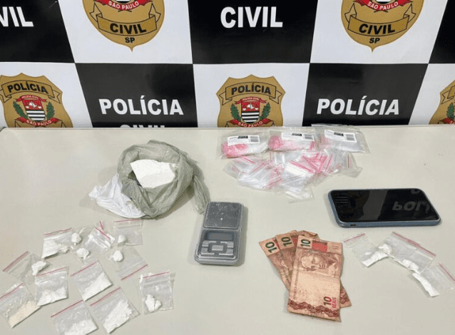Polícia prende suspeito por tráfico de entorpecente