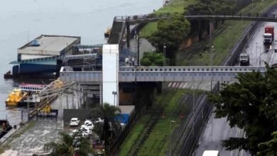 Nova passarela de acesso a travessia de barcas entre Santos e Vicente de Carvalho é inaugurada