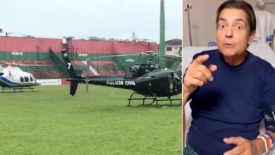 Coração doado a Faustão saiu de hospital de Santos