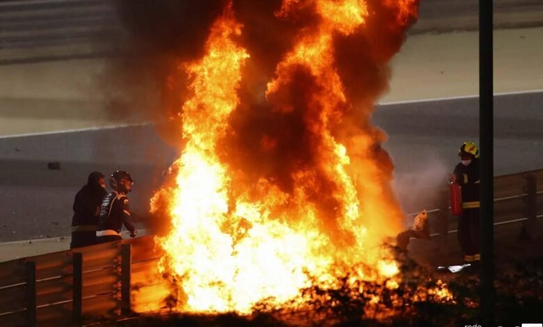 Acidentes e incêndio marcam GP do Bahrein