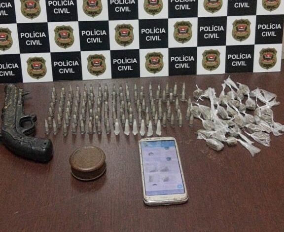 Traficante é preso com mais de 130 porções de drogas em Mongaguá