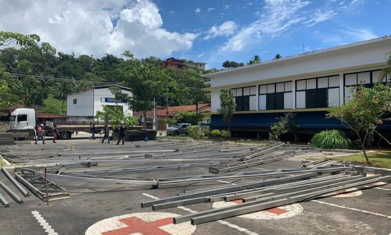 Ilhabela monta hospital de campanha contra a COVID-19