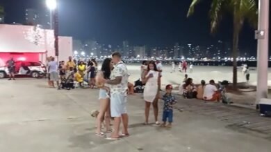 VÍDEO - Praia em São Vicente registra movimento apesar de restrições