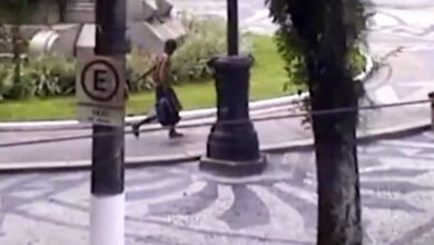 Câmeras flagram furto e PM prende suspeito