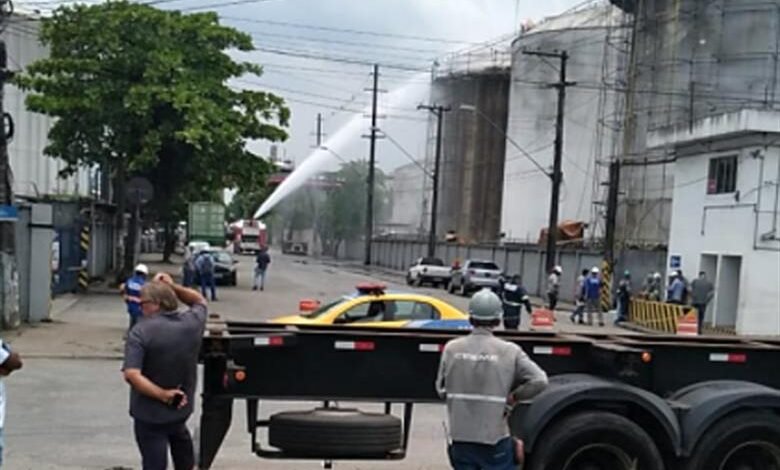 Indústria do Porto de Santos volta a ter incêndio