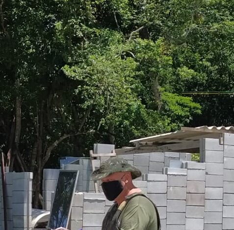 Construção irregular é encontrada na Rio Santos