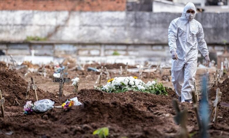 Brasil registra recorde de 2.286 mortes por covid-19 em 24h