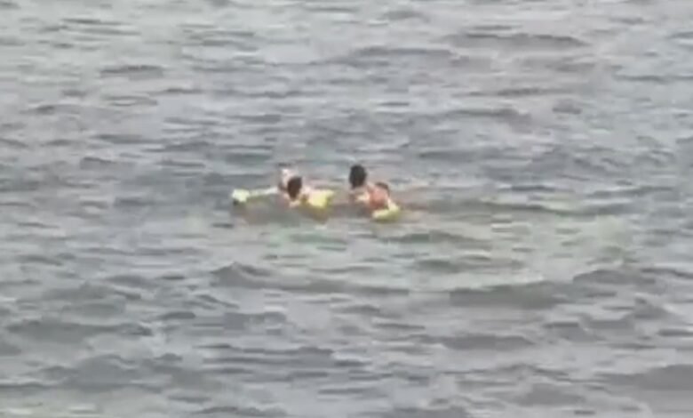 Banhista invade a praia e sofre afogamento em Santos