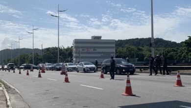Praia Grande conta com barreira sanitária