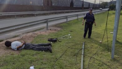 Homem é preso enquanto furtava cabos e câmeras de monitoramento