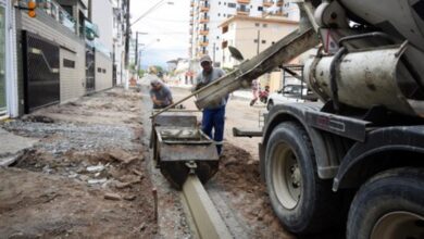 Vias de Praia Grande recebem obras de modernização