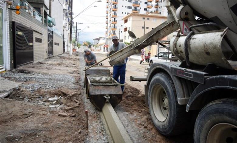 Vias de Praia Grande recebem obras de modernização