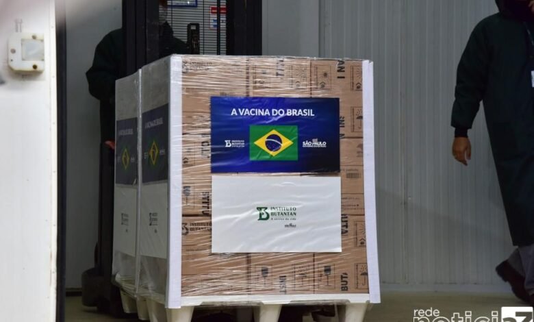 Mais 2,2 milhões de doses da CoronaVac são entregues antes de suspender produção