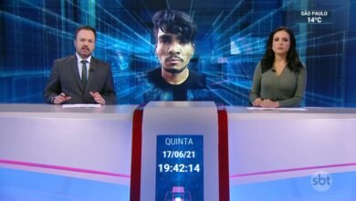 O Jornal SBT Brasil começou e o apresentador Marcelo Torres trocou o nome do serial killer  Lázaro Barbosa  na reportagem mais importante do dia.