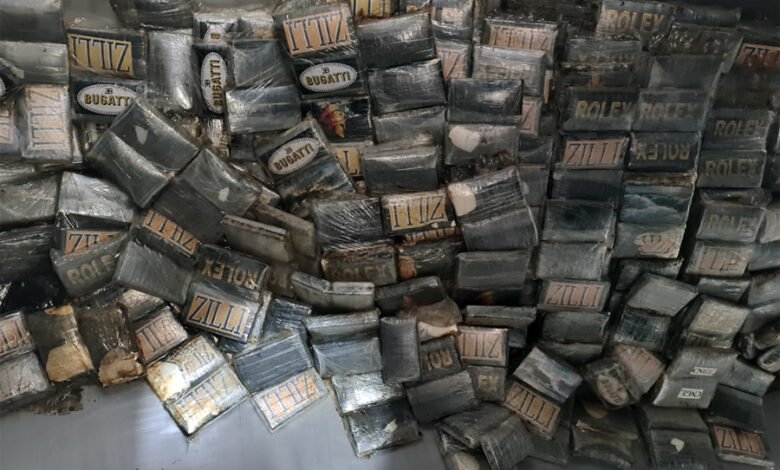 Uma tonelada de cocaína é apreendida no Porto de Santos