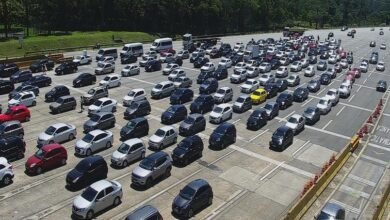 Mais de 130 mil veículos já chegaram no Litoral Paulista no feriado prolongado