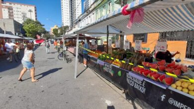 Obra do VLT obriga feira livre de Santos a mudar de endereço