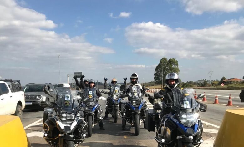 Motociclistas percorrem de Santos até Minas Gerais no primeiro dia de expedição.