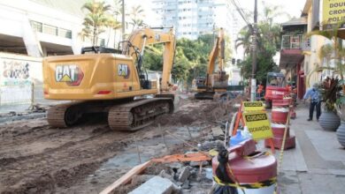 Rua de Santos será interditada para obras do VLT