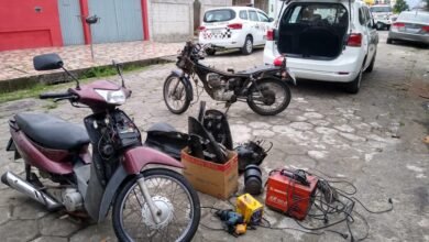 Imóvel usado para desmanche de motos é descoberto em São Vicente